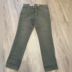 PILCRO AND THE LETTERPRESS FOR ANTHROPOLOGIE CHINOS RELAXED FIT SZ 27 PETITE